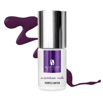 LAKIER HYBRYDOWY do paznokci Purpurowa Adwokatka Mistero Milano 6ml