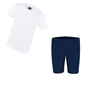 BAWEŁNA Strój na wf z kolarkami 152