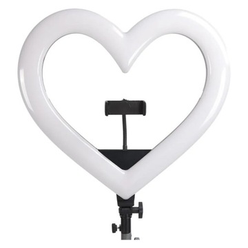 Кольцевая лампа LED Ring / Heart Stream RGB 12 дюймов ПОЛНОЦВЕТНАЯ с держателем