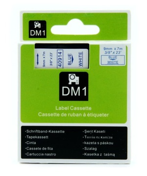 Taśma zamiennik Dymo 40914 S0720690 9mm niebieski/