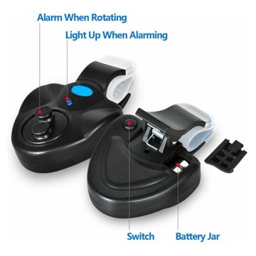 Wrażliwy sygnalizator brań ryb. Dźwięk elektroniczny sygnalizatora brań