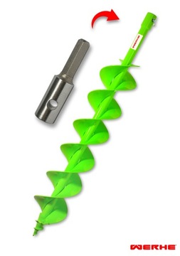 Świder Wiertło do Gleby 120H mm Adapter Hex