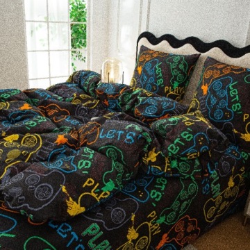 Двуспальное постельное белье 140x200 + наволочка 70x80 комплект постельного белья игровой блокнот рисунок