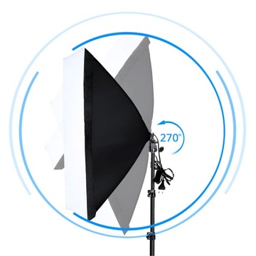 НАБОР НЕПРЕРЫВНОГО СВЕТА + СОФТБОКС Штатив 50x70, 600 Вт