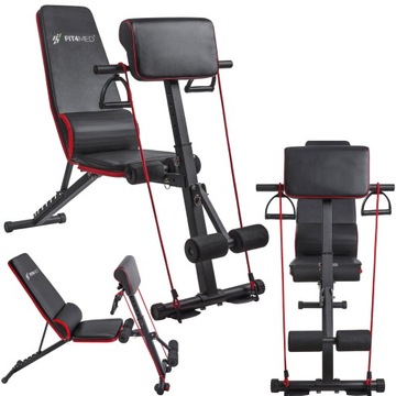 Тренировочная скамья с проповедником и эспандером