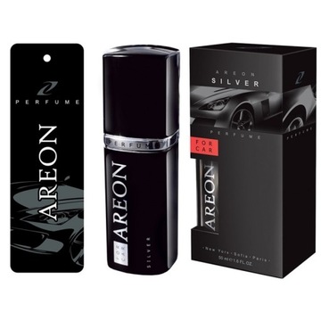 PERFUM SAMOCHODOWY AREON BLACK 50ML SILVER