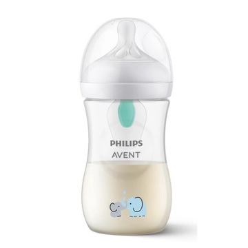 Бутылочка для реагирования AVENT со вставкой AIR FREE ELEPHANT 260
