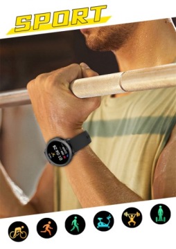 SMARTWATCH СПОРТИВНЫЕ ЧАСЫ SMARTBAND AMOLED PULS СПОРТИВНЫЙ РЕМЕСЛ ЖЕНСКИЙ PL