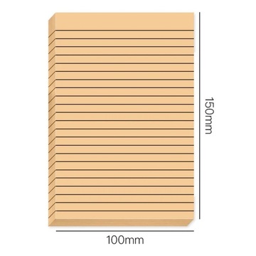 30/50 Sheets Gradient Transparent Sticky Notes Waterproof Horizontal Line I
