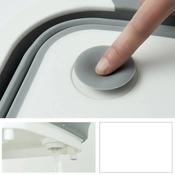 СКЛАДНАЯ СИЛИКОНОВАЯ ЧАША РАЗДЕЛОЧНАЯ ДОСКА ПОРТАТИВНАЯ КАПЕЛЬНИЦА СЛИВ 3-в-1