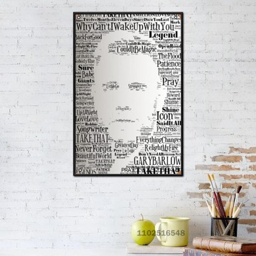 Plakat na płótnie Gary Barlow plakat malarstwo ści