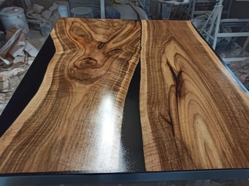 ЧЕРНАЯ ЭПОКСИДНАЯ СМОЛА canyon столешница напольная 0,5 кг трещины