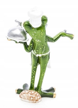 Декоративная фигурка лягушка-повар в шляпе 15х11х6 127608