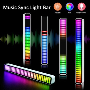 2 умных светодиодных индикатора, RGB-индикатор уровня музыки