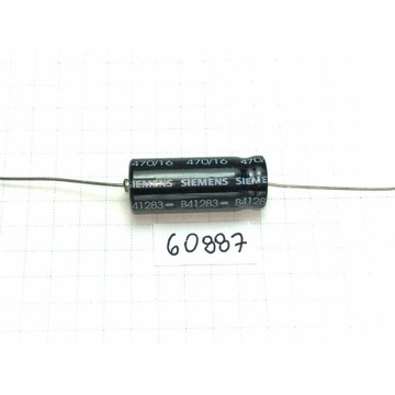 Kondensator elektrolit 470uF 16V 11x27 osiowy