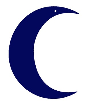 Декор кулон, ажурное украшение ЛУННАЯ НОЧЬ цвета