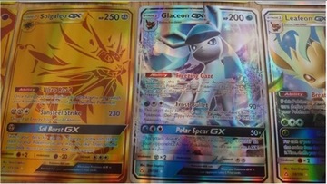 50x Karty POKEMON gx tag team basic