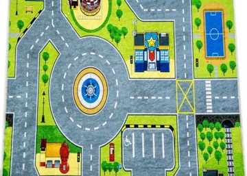 КОВЕР ДЛЯ ДЕТСКОЙ КОМНАТЫ CITY STREETS ANTI-SLIP BACK 120x170 см