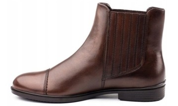 BOTKI SKÓRZANE ECCO TOUCH 261743/01014 BRĄZ r.40