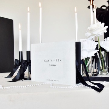 VELVET WHITE Гостевая книга свадебных пожеланий, свадебная персонализация