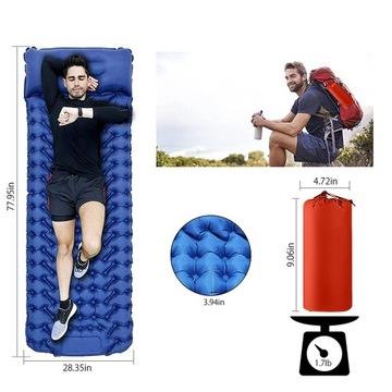 САМОННАДУВАЮЩИЙСЯ КАМИР ДЛЯ СПАНИЯ С НОЖНЫМ НАСОСОМ, ВОДОНЕПРОНИЦАЕМЫЙ 8 СМ