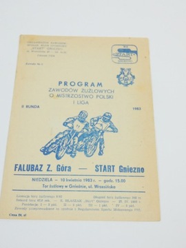 FALUBAZ ZIELONA GÓRA START GNIEZNO 1983