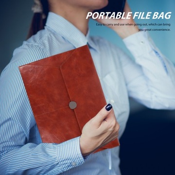 КОЖАНАЯ СУМКА ДЛЯ ХРАНЕНИЯ БОЛЬШОЙ ВМЕСТИМОСТИ А4