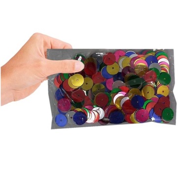 Блестки Круглые Плоские Декоративные Конфетти, МЕТАЛЛИК