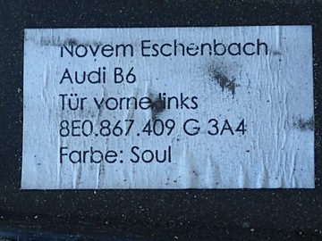 Декоративные душевные декоры для двери Audi A4 B6 B7 00-08
