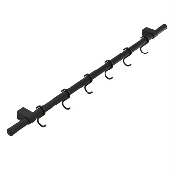 RELING KUCHENNY DRĄŻEK Z HACZYKAMI 60 CM