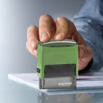 WAGRAF B4s ШТАМП ДЛЯ 8 СТРОК НАЗВАНИЕ КОМПАНИИ ОФИСНЫЙ ДИЗАЙН + ЛАСТИК