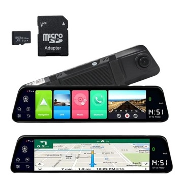 KAMERA SAMOCHODOWA REJESTRATOR JAZDY ANDROID GPS GSM ADAS KARTA 64
