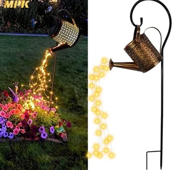 Wisząca LATARENKA SOLARNA Konewka LAMPION WODOSPAD