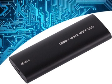 КОРПУС КАРМАН ДЛЯ ДИСКОВОГО АДАПТЕРА M.2 SATA NGFF USB 3.1 USB TYPE-C 2230–2280 мм