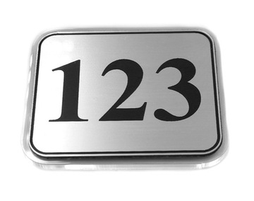 numer NUMEREK NA DRZWI hotel dom klub 5x4 + PLEKSI