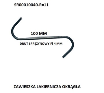 Zawieszki Lakiernicze SR00010040-R=11 - 50szt