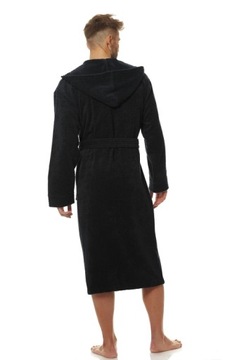 БАННЫЙ ХАЛАТ МУЖСКОЙ FROTTE LL 2104 АНТРАЦИТОВЫЙ с капюшоном XXL