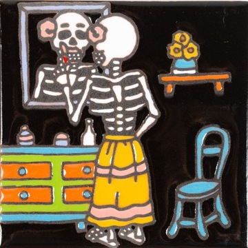 Ręcznie Robiona Płytka - Seria Catrina - Espejo