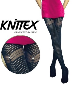 KNITTEX rajstopy VIBRANCY 50DEN czarne 3M