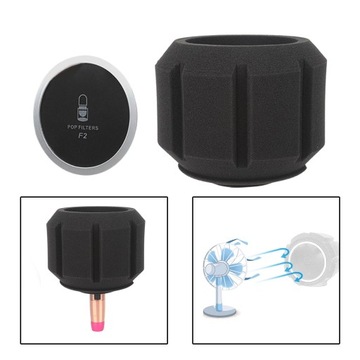 Экран микрофона F2 Акустический фильтр Черный
