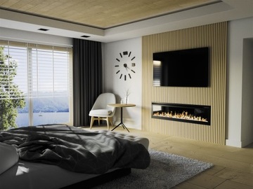 ЭЛЕКТРИЧЕСКИЙ НАСТЕННЫЙ СВЕТОДИОДНЫЙ КАМИН 165 СМ ROYAL