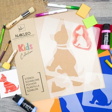 НЕСКОЛЬКО ШАБЛОНОВ РАСКРАСКИ 5 шт./СОБАКИ.