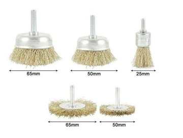 НАБОР ПРОВОЛОЧНЫХ ЩЕТКОВ ДЛЯ ДРЕЛ 5 шт.