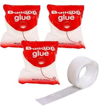 Klej do balonów , kropki klejowe - 100 sztuk kropek