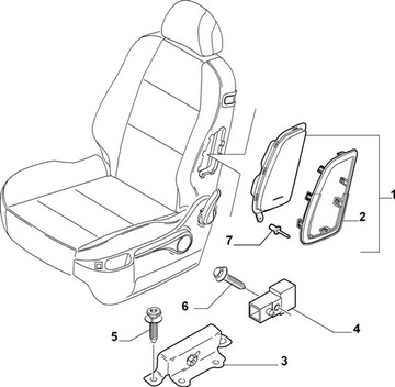ULOŽENÍ VZDUCHOVÁ SEDADLA FIAT ULYSSE/PHEDRA 01-10