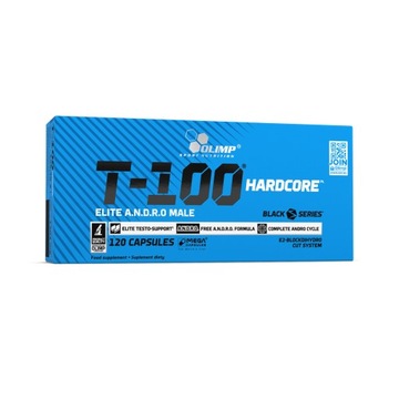 OLIMP T-100 Hardcore 120 kaps TESTOSTERON MACA TRIBULUS LIBIDO KOZIERADKA
