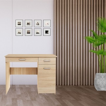 ШКОЛЬНАЯ ПАРТА ADAŚ ДУБ SONOMA НОУТБУК СЛЕВА СПРАВА