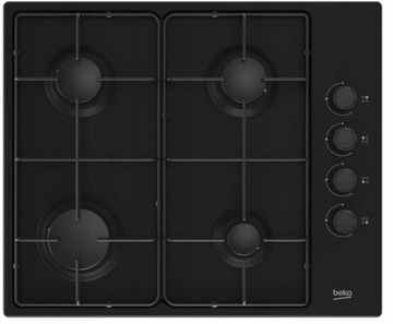 Комплект для встраиваемой духовки+газовой варочной панели, черный