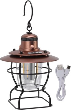 LATARNIA LAMPION AKUMULATOROWA LAMPA LED NAMIOTOWA KEMPINGOWA RETRO 3 TRYBY