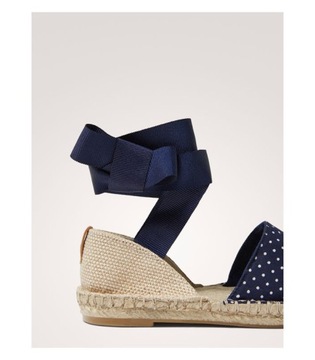 MASSIMO DUTTI wiązane sandały espadryle